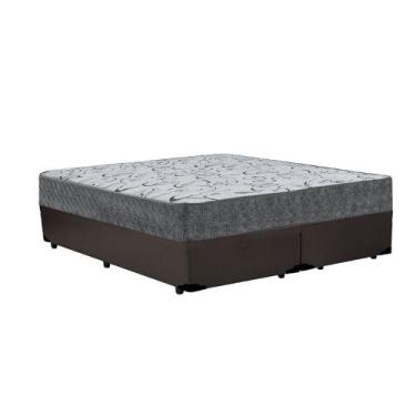 Imagem de Cama Box Casal Bipartido Colchão Espuma D33 Maxx Kansas + Box Sintétic