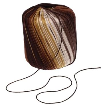 Imagem de 1 Rolo Fio De Meia Lenço De Algodão Linha De Bordar Fio De Cachecol Fio De Algodão Variegado Fios De Suprimentos De Crochê Fio De Crochê Cordão De Ponto Cruz Mão Suave Cobertor