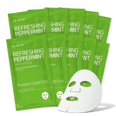 Imagem de Máscara de lençol glam up Refresh Peppermint Calming Pore Care