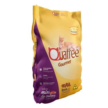 Imagem de Ração Quatree Gourmet Gatos Adultos Mix de Carnes - 10,1kg