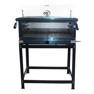 Imagem de Forno Industrial Pizza 190 Litros 95x95 4 Pedras Refratária e Termômetro