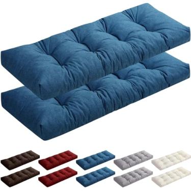 Imagem de Drydiet Pacote com 2 almofadas de banco para móveis internos e externos, almofada de banco de janela de piano, para cozinha, jantar, piano, janela, impermeável, balanço, almofada de assento espessa,