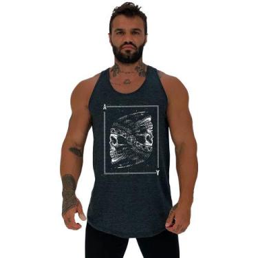 Imagem de Regata Longline Estampada Masculina MXD Conceito Carta Índigena, M, Gr