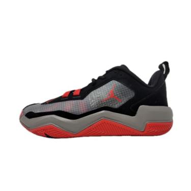 Imagem de Nike Tênis de basquete masculino Jordan One Take 4, preto/branco/estanho plano/vermelho universitário, 40 BR