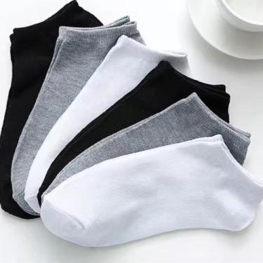 Imagem de Meia Kit 12 Pares Meias Soquetes Cano Curto Unisex invisível Feminina 