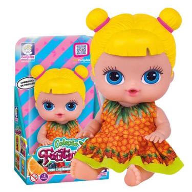 Imagem de Boneca Abacaxi Coleção Frutinhas com Cheiro Bebê - Cotiplás