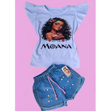 Imagem de Conjunto jeans moana jovem. - MC MODA KIDS, G este 6/8 anos