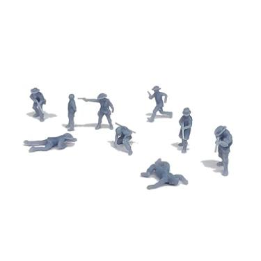 Imagem de Outland Models Conjunto Railroad Layout Old West Officials and Outlaws Escala HO 1:87