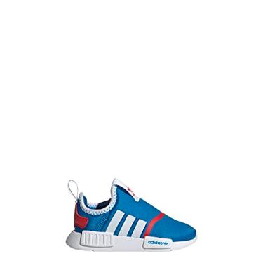 Imagem de adidas Tênis infantil masculino NMD 360 sem cadarço casual - azul - tamanho 4 M, Azul, 17