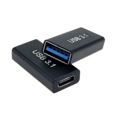 Imagem de A3vsbr adaptador com conector tipo otg type-c fêmea x USB para smartphone notebook cabo