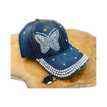 Imagem de Boné de Beisebol Feminino Elegante com Detalhe de Borboleta - Ideal pa