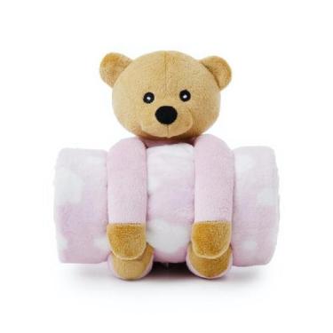 Imagem de Manta Soft Pelúcia Elefante, Ursinho Cobertor Antialérgico - LIZ BABY 