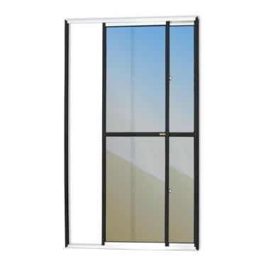 Imagem de Porta Balcão 2 Folhas Super 25 Vidro Reflex 210cm X 150cm Brimak Mix Preto