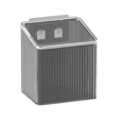 Imagem de FANGOOLSS Prateleiras flutuantes | Organizador flutuante para cozinha, banheiro e escritório | Prateleiras de armazenamento de plástico para maquiagem e decoração de casa (cinza e prata)