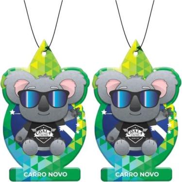 Imagem de Kit 2 Unidades Odorizante Auto Folhinha 10g Carro Novo Coala