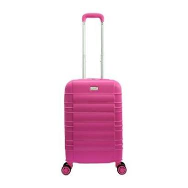 Imagem de Mala Viagem Bordo Expansiva Rígida Roda Dupla 360° Mao Aviao Padrão Anac pequena 10kg Abs-Unissex