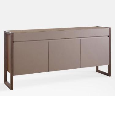 Imagem de Buffet Quadro 3 Portas 2 Gavetas Largura 160cm Laca Avelã