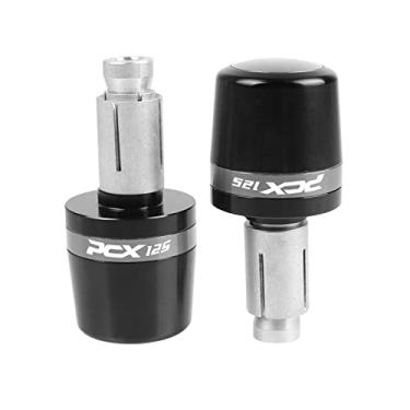 Imagem de Extremidades das manoplas do guidão da motocicleta, tampas das extremidades dos manoplas, acessórios deslizantes de peso para PCX125 PCX 125 2018-2022