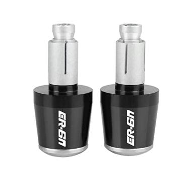 Imagem de Extremidades de manoplas de guidão de motocicleta, tampas de extremidade de manoplas, acessórios deslizantes de peso para Ka&was&aki ER6N ER-6N ER 6N ER6 N 2009-2017