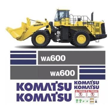 Imagem de Kit Adesivos Komatsu Wa600 - Spts