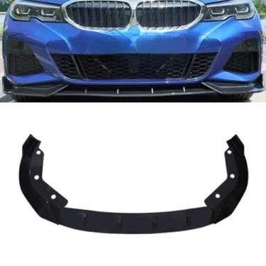 Imagem de 3 peças para para-choque dianteiro do carro, spoiler, difusor labial, peça de modificação para 3 séries G20 2020-2022 protetor de para-choque acessórios (Carbon Look-2)