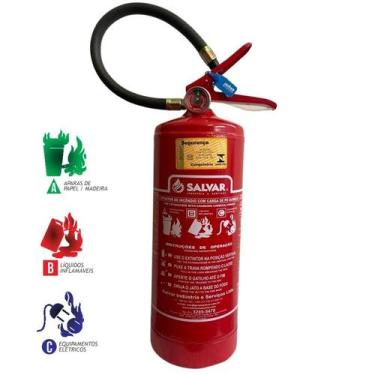 Imagem de Extintor de Incêndio ABC 4 KG 5 Anos com Suporte e Placa de Sinalizaçã