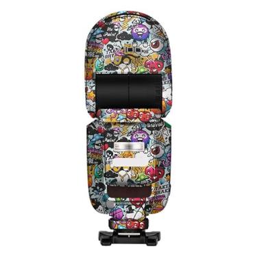 Imagem de Película protetora de flash para câmera Godox V100 Body Vinly Wrap Skin Premium Adesivo de fotografia V100 (Graffiti White)