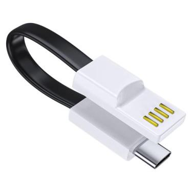 Imagem de HS-270 - Cabo Chaveiro Colorido - p/ Type-C - Hrebos, Preto