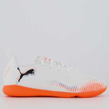 Imagem de Chuteira Puma Future 8 Play IT Futsal Juvenil Branca, 34
