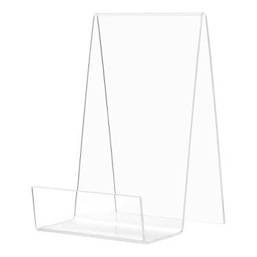 Imagem de PATIKIL Divisor de prateleira, separador de prateleira de armário transparente de acrílico, suporte para tablet para álbuns, livros, CDs, tablets, imagens, 11,4 cm C x 10 cm L x 12,7 cm A