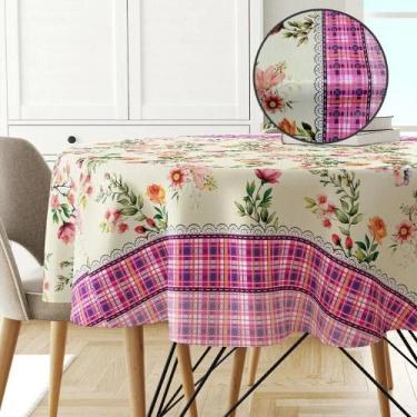 Imagem de Toalha Mesa Térmica 120C + Grossa Plástica Amster Redonda - IDEALIZA