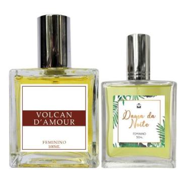 Imagem de Kit Perfume Fem. Volcan D'Amour 100Ml + Dama Da Noite 50Ml - Essência 