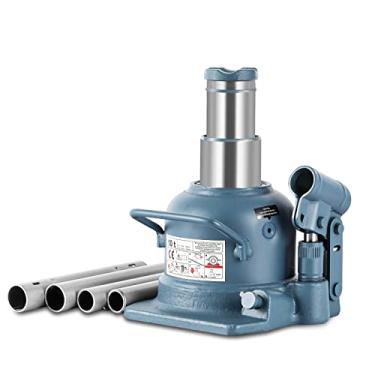 Imagem de BAOSHISHAN Macaco de garrafa de perfil baixo 10 toneladas duplo Ram Jack 10 Ton 4-7/20.3 cm a 8-7/20.3 cm Jack hidráulico Stubby Short Welded Bottle Jack