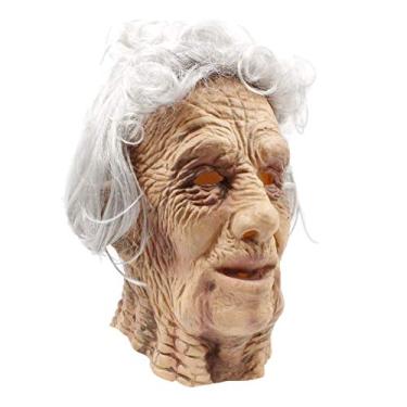 Imagem de PartyHop - Máscara De Velho Realista Halloween Látex Rosto Humano Enrugado