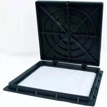 Imagem de Tampa Tampão Reforçado Caixa Inspeção Calçada Elétrica 50x50 - Estrela