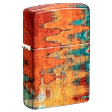 Imagem de Zippo Orange Brush Strokes Isqueiro de bolso colorido 540