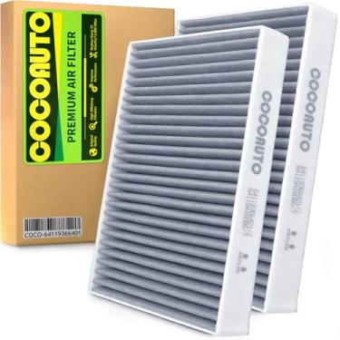 Imagem de COCOAUTO Filtro de ar de cabine para BMW X5 X7 X6 2019-2024, 2017-2023 530i 530e 540i 550i M5 M550i 740i 750Li, 840i M850i M8 Alpina B750Li, 2017-2024 , Substituir 6411 19366401 (conjunto de 2)