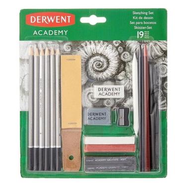 Imagem de Kit Sketching Set Academy 19 Peças - Derwent