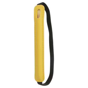 Imagem de PATIKIL Suporte de caneta para tablet, capa universal retrátil para caneta, estojo elástico para lápis, bolsa protetora para tablet, notebook, amarelo