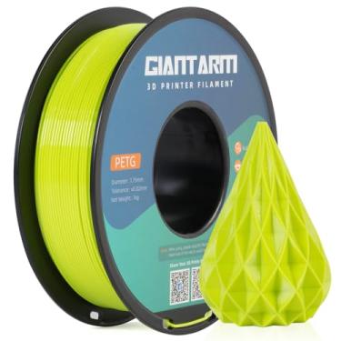 Imagem de GIANTARM Filamento PETG 1,75, filamento de impressora 3D PETG 1 kg (2,2 lb), dureza aprimorada, precisão dimensional +/-0,02 mm, pacote a vácuo (verde maçã)