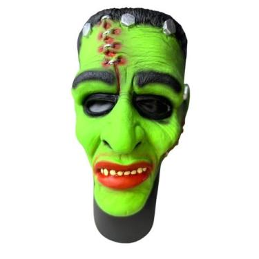 Imagem de Fantasia Máscara frankenstein assustadora terror festa - Blook, Verde,