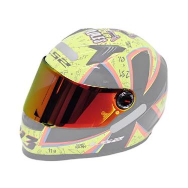 Imagem de Viseira Capacete Ls2 Ff358 Revo Vermelha Polarizada - Visor 1, Vermelh