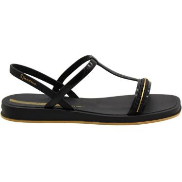 Imagem de Sandália Rasteira Ipanema Glow Tiras Friso Metalizado Feminina