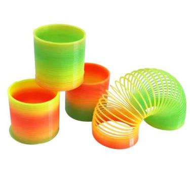 Imagem de Kit 2 Molas Brinquedo Infantil Colorida na Caixa - Toy King, Mola Malu