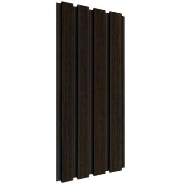 Imagem de Painel Ripado Externo WPC EspaçoWall Carvalho Escuro 21,9cm x 290cm, C