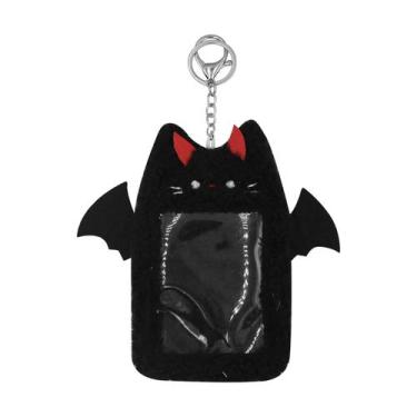 Imagem de Porta-cartões MOSSTYUS Cute Plush Kpop Photocard Devil Cat