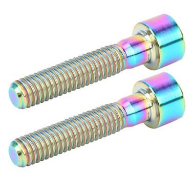 Imagem de Domary Liga de Titânio M6x30mm para Parafusos de Holonete de Bicicleta, Alta Resistência, Leve, Reutilizável, para Bicicletas de Montanha na Estrada (Colorido)