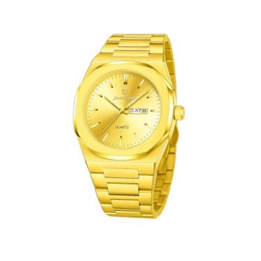 Imagem de Relógio Poedagar P825B Quartzo (Gold)