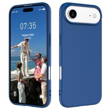 Imagem de HAII Capa para celular 17 Air, silicone líquido fino para mulheres e homens, com forro de microfibra resistente a arranhões, à prova de choque, capa protetora de silicone macio para celular 17 Air