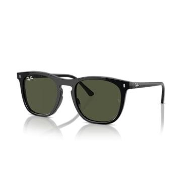 Imagem de Óculos de Sol Ray-Ban 0RB2210 901/31 Tam 53 / Preto - Lentes Verde